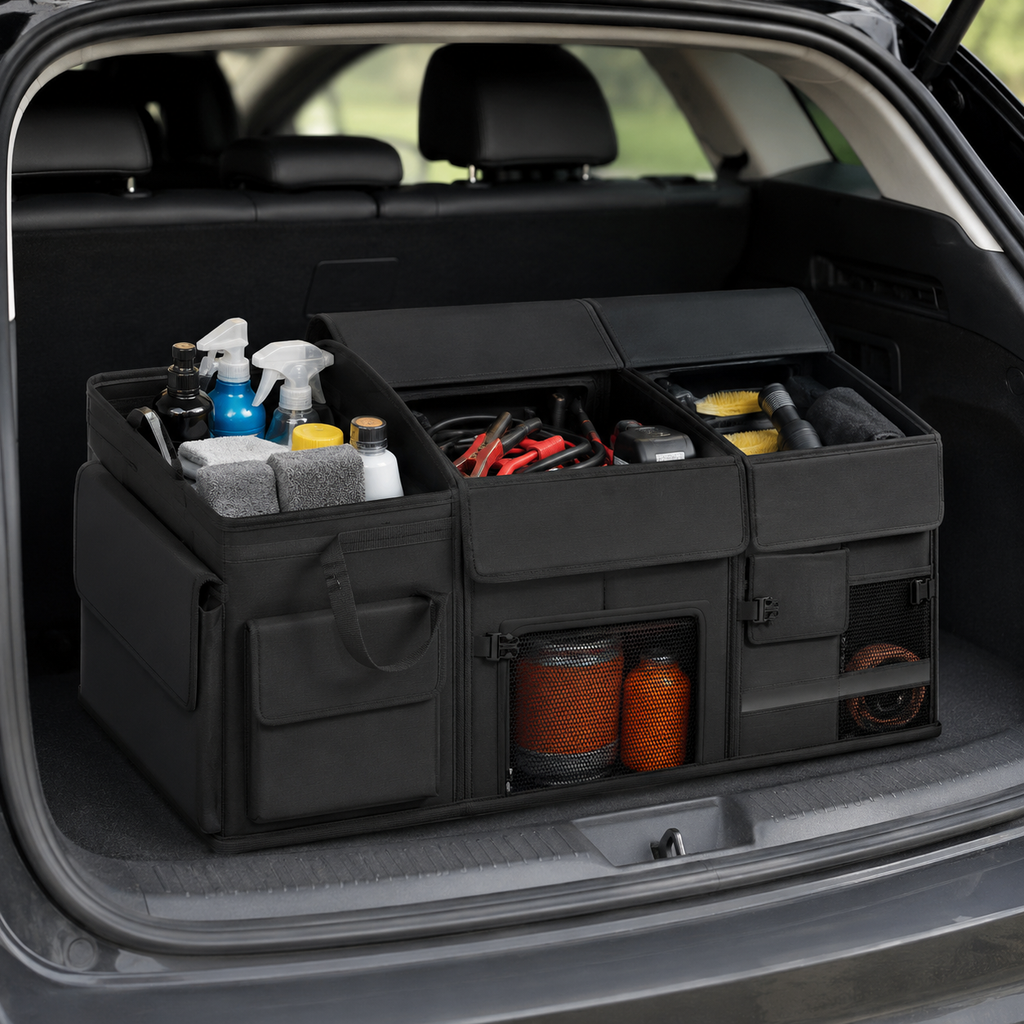 Gardez votre camping-car, van aménagé ou mobil-home parfaitement organisé avec cette boîte de rangement pliable 60L. Idéale pour ranger vêtements, chaussures, accessoires de voyage ou matériel de camping,