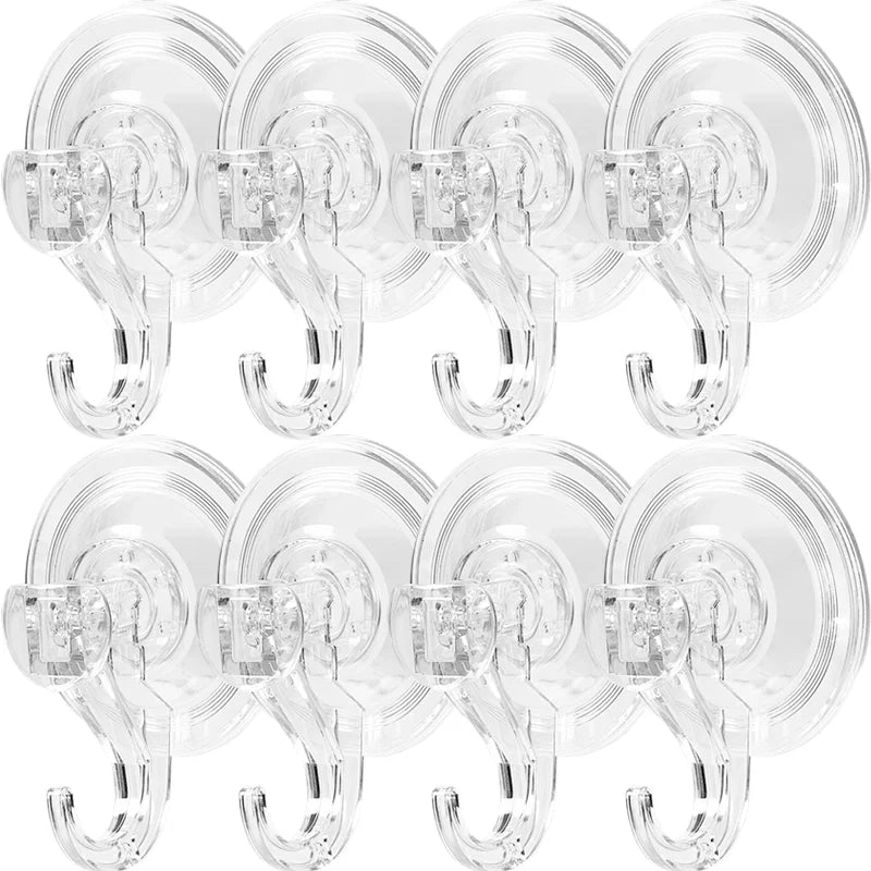 Crochets ventouse transparents sans perçage, parfaits pour organiser facilement votre camping-car, caravane, van ou mobil-home.