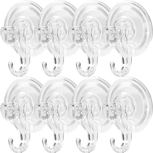 Crochets ventouse transparents sans perçage, parfaits pour organiser facilement votre camping-car, caravane, van ou mobil-home.