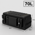Organisateur de coffre 70L pratique et spacieux, idéal pour ranger vos affaires en voiture, camping-car, van aménagé ou mobil-home. Grâce à sa grande capacité, il permet de garder vos équipements de voyage