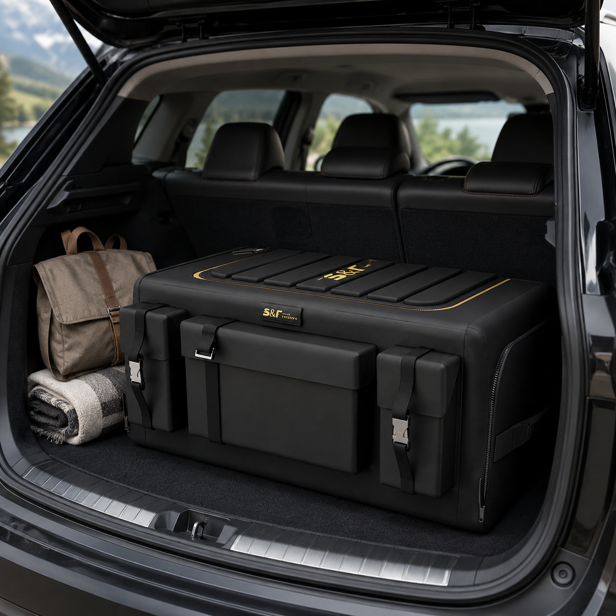 Organisateur de coffre 70L pratique et spacieux, idéal pour ranger vos affaires en voiture, camping-car, van aménagé ou mobil-home. Grâce à sa grande capacité, il permet de garder vos équipements de voyage