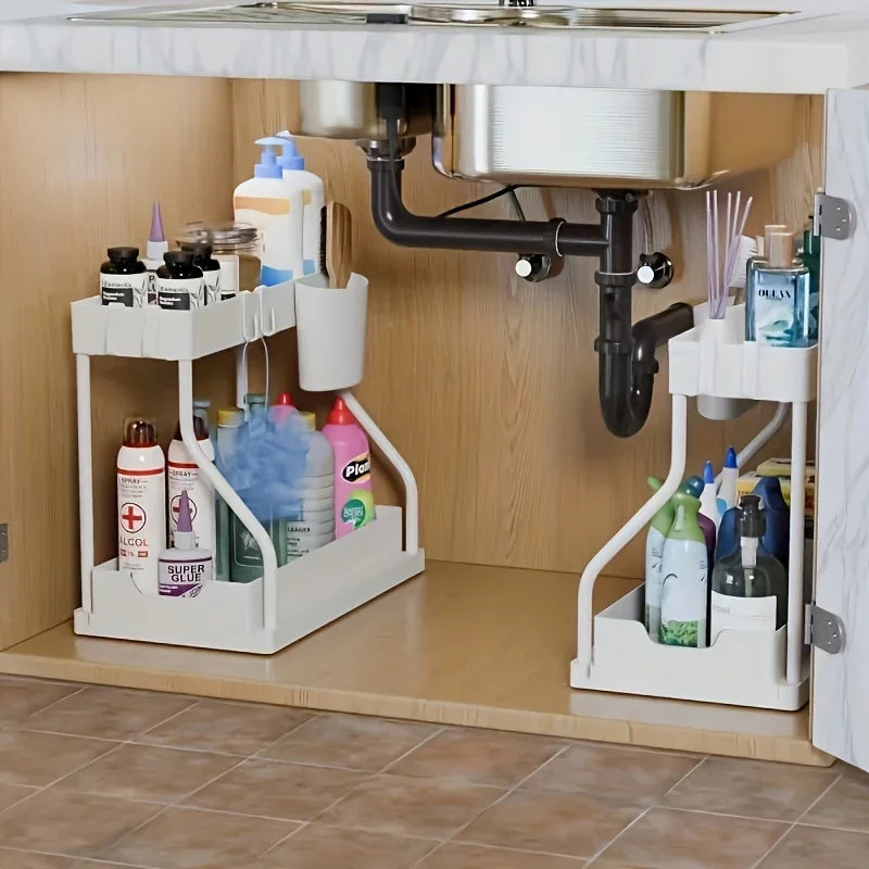 Rangement pratique camping car et van peut accueillir beaucoup de produits dans la salle de bains ou cuisine