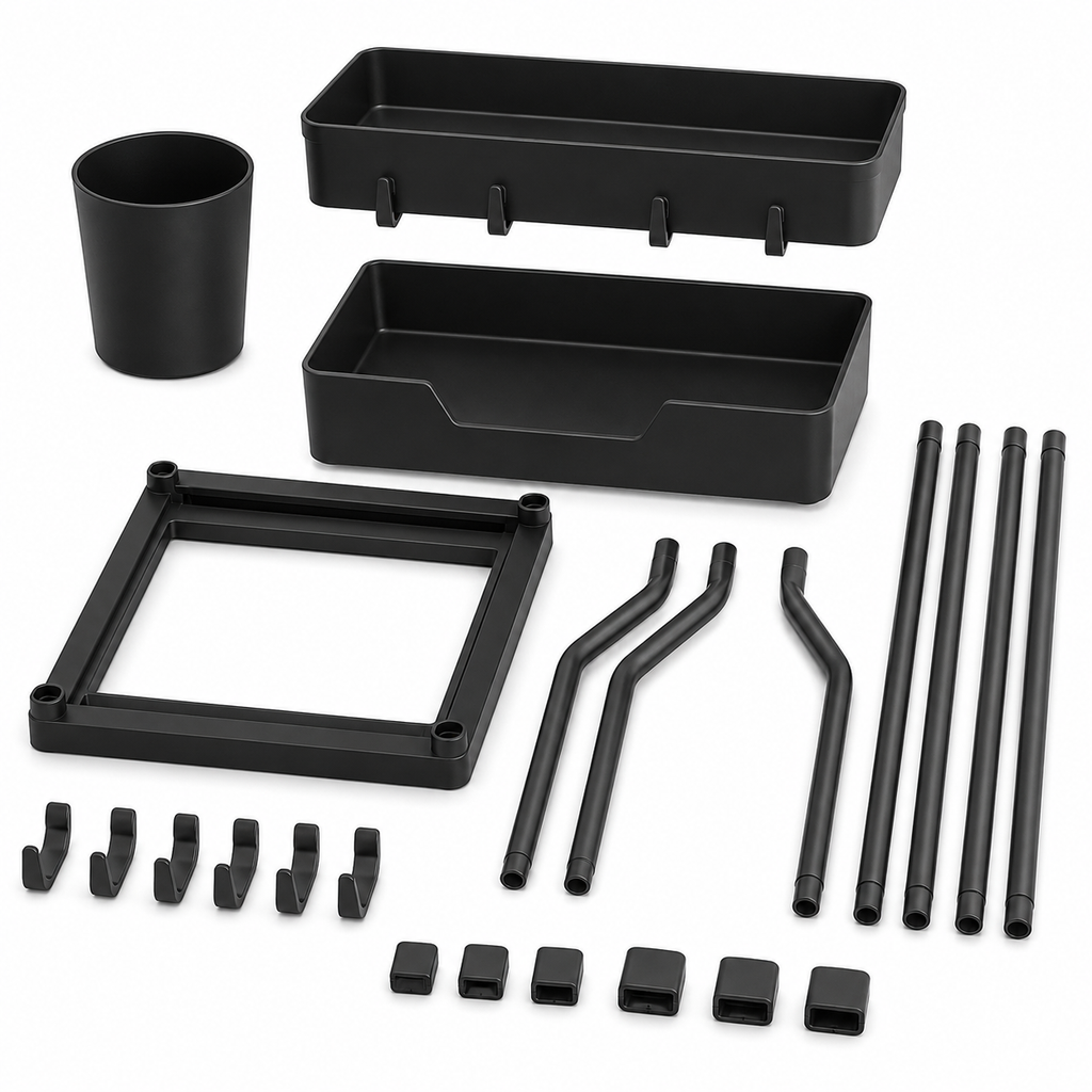 Rangement pratique pour camping car et van démontable et pratique à transporter prend peu de place.