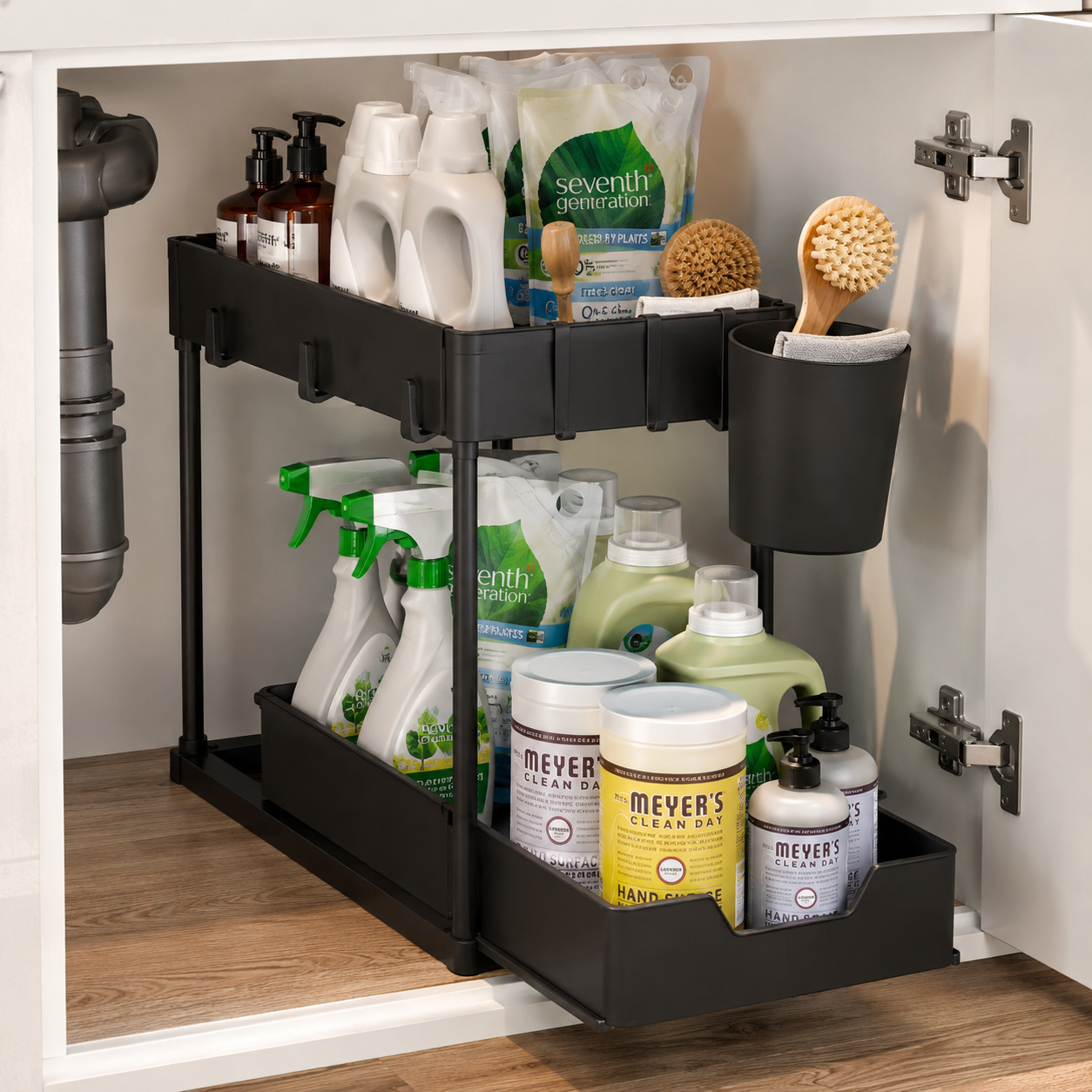 Rangement pratique pour camping car et van peut contenir beaucoup de produits 
