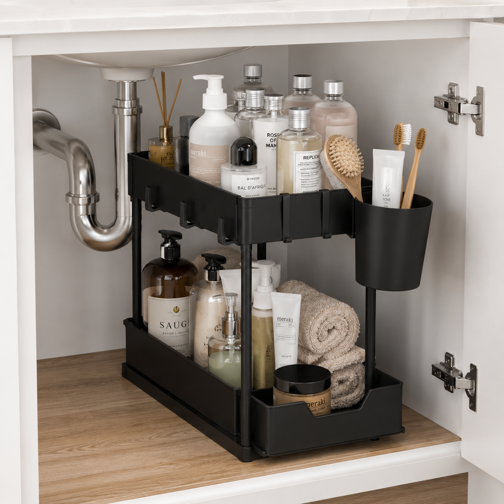 Rangement pratique pour camping car et van pour salle de bain pratique prend peu de place