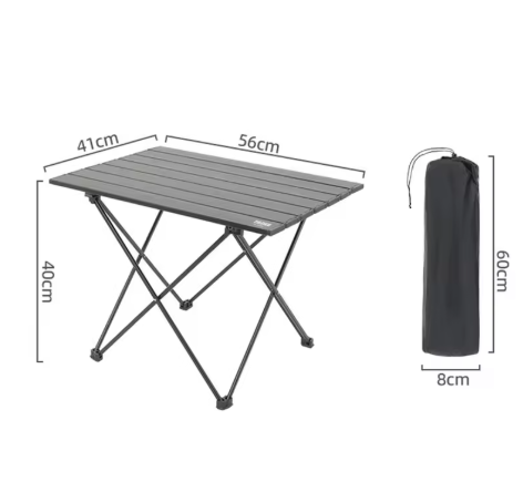 Table de camping moyenne et pratique à transporter et robuste 